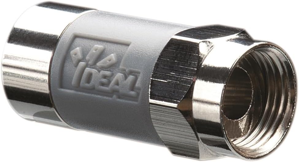 Ideal 85-068 Pack of 10 TLC RG-6 Tool-Less Compression F-Connectors