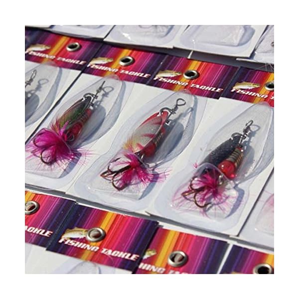 Sougayilang-Rotatable-Spinning-Fishing-Lure-with-Feather-Pack-of-30pcs