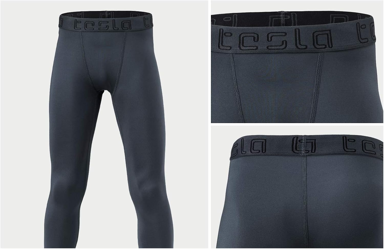 TSLA Boys Youth UPF 50+ Compression Pants Baselayer, Cool Dry Active Running Tights, Sports 4-Way Stretch Workout Leggings : Clothing