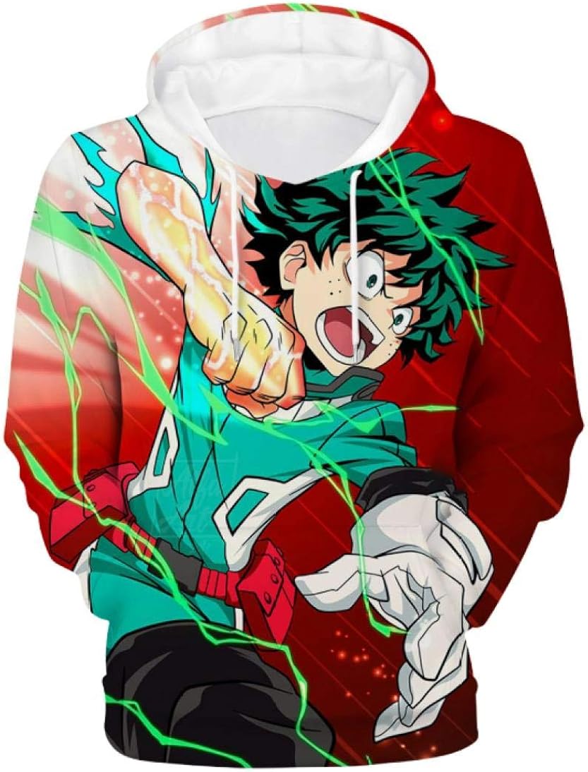 Hoodies My Hero Academia Men's Plus Fleece Hoodie Anime