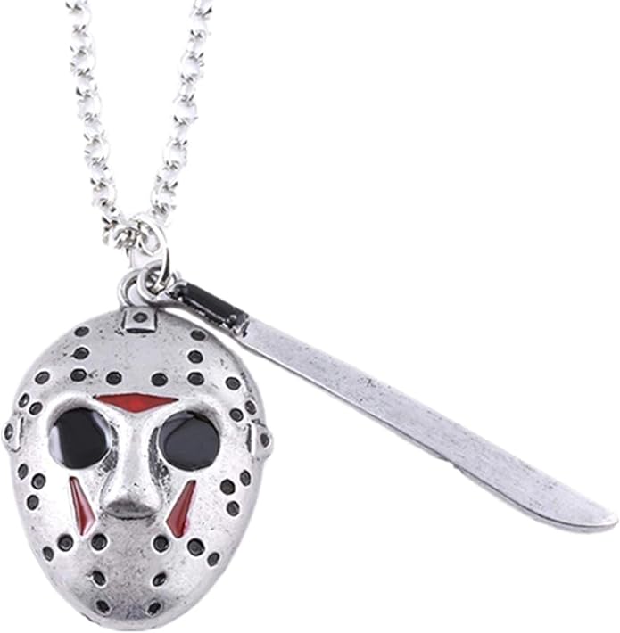 Athena Brands Jason Voorhees Collar con Colgante de Cuchillo, Serie de