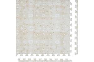 House of Noa Baby Play Mat – 4x6 Chateau Gemma – Set of 6 Tiles – Cushioned EVA Foam Play Mat for Floor, Soft Interlocking Baby Crawling Mats for Hard Floors