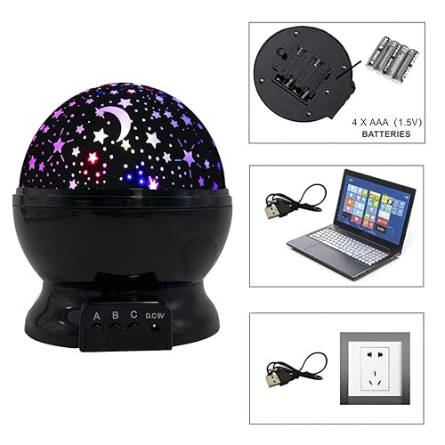 3-12 Year Old Girl Gifts Star Night Light Projector for Kids