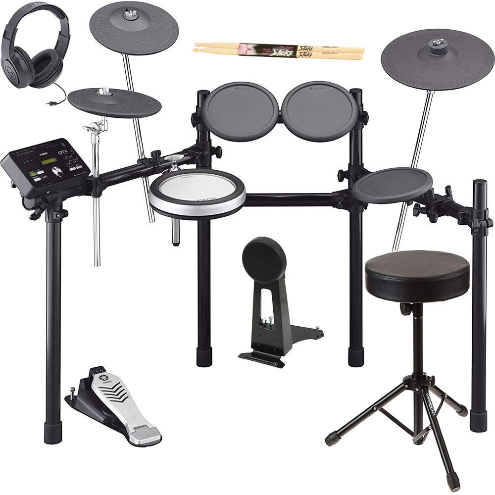 Buy Yamaha DTX522K Electronic Drum Set Kit With Drum Throne, OnEar