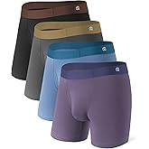 DAVID ARCHY Men’s Seamless Underwear, Rayon Made from Bamboo, Breathable Moisture-Wicking Comfort Pouch, 4 Pack
