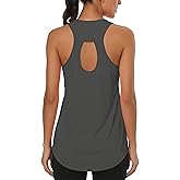 Cakulo Womens Sleeveless Workout Tops Racerback Athletic Summer Tank Tops Gym Yoga Running Shirts Clothes