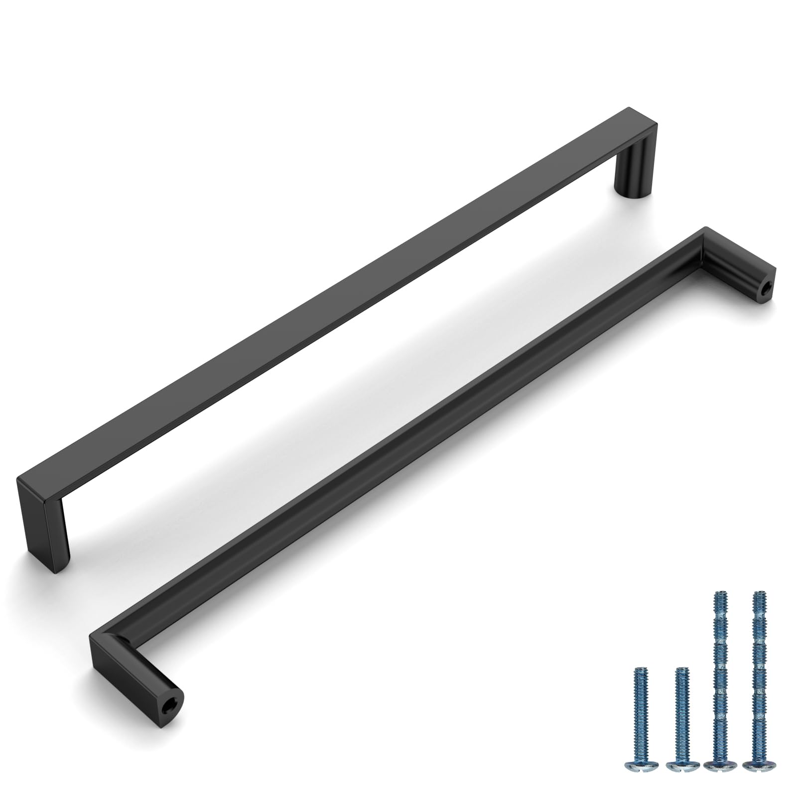 Photo 1 of KNOKLOCK 10 Pack 10 Inch(254mm) Kitchen Cabinet Handles Matte Black Cabinet Pulls Kitchen Cabinet Hardware Drawer Pulls for Cupboard Wardrobe