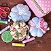 eZAKKA Wrist Pin Cushion Polka Pumpkin Wrist Band Pin Cushions Wearable Needle Pincushions for Sewing (Flowers)