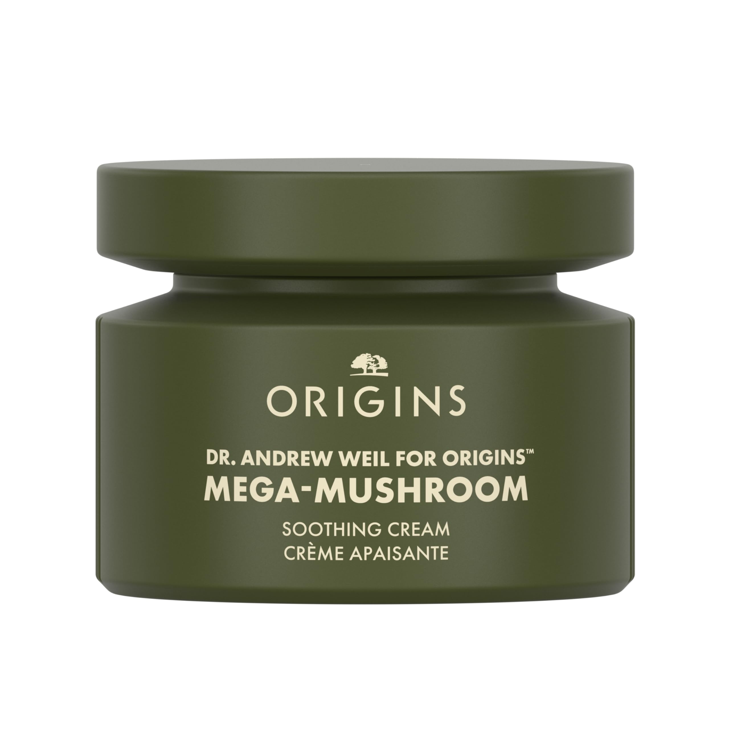 Origins Mega-Mushroom Soothing Cream | Visibly Soothes Skin | With Reishi Mushroom and Hyaluronic Acid, 50 ml