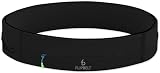 FlipBelt Zipper Running Belt for Phone and Essentials Black M