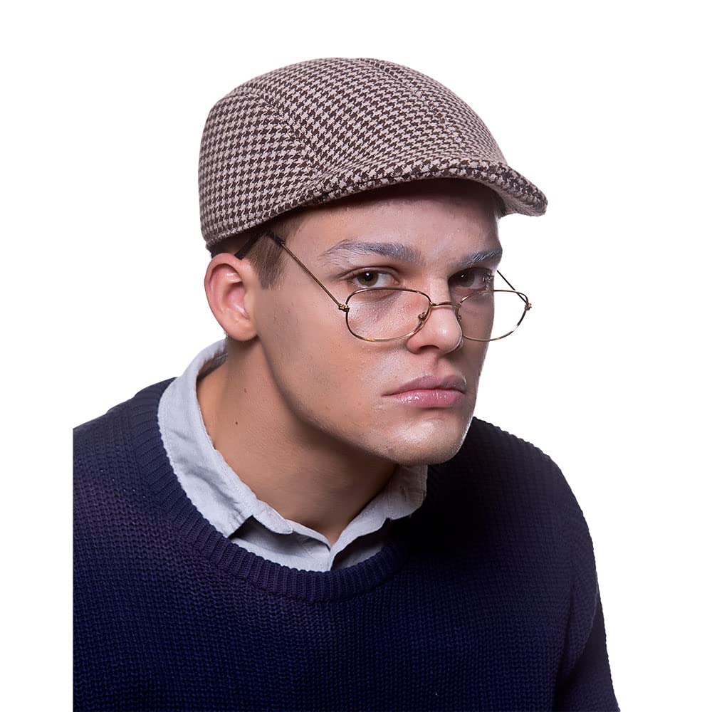Wicked Costumes Adult Old Man Faux Tweed Cap Fancy Dress Accessory