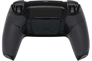eXtremeRate Black Rubberized Grip Programable Rise Remap Kit for PS5 Controller BDM-030 040 050, Upgrade Board & Redesigned B
