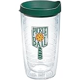 Tervis Pickleball Made in USA Double Walled Insulated Tumbler Travel Cup Keeps Drinks Cold & Hot, 16oz, Classic