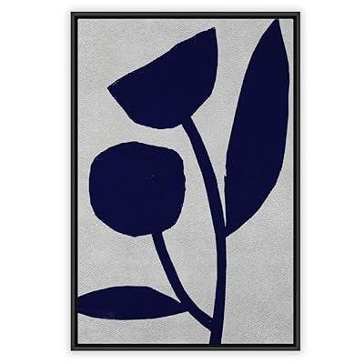 signwin Framed Canvas Wall Art Flowers Pattern Canvas...