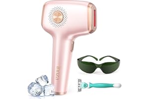 INNZA IPL Hair Removal with Ice Cooling Care Function for Women,Long-Lasting Results,999,999 Flashes Painless IPL Hair Remover, Hair Removal Device for Armpits Legs Arms Bikini Line