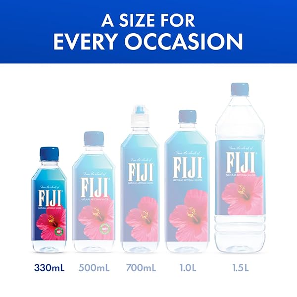 FIJI NATURAL ARTESIAN BOTTLED WATER 330ML / 11.15 FL OUNCE (PACK OF 24) – 100% NATURAL ELECTROLYTES – NEW