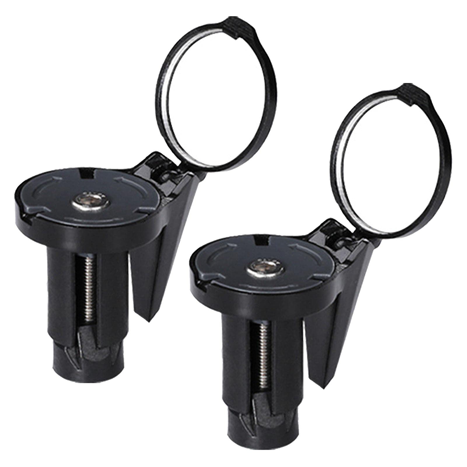 Kisbeibi Bike Mirror, 2 pack Bike Rear View Mirror, Rotatable Bicycle Mirror for Mountain Road Bikes(Black)