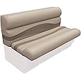 Wise BM1145-1749 Premier Series Pontoon 50" Bench Seat Cushion Set, Mocha Java/Café/Mushroom