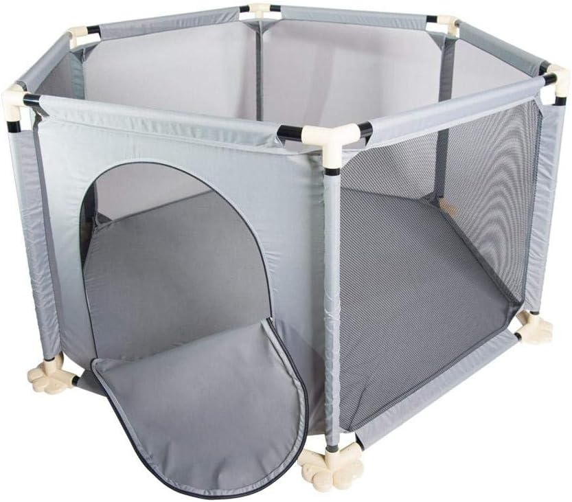 Sienna Play Pen Nursery Playpens Baby Toddler Play Activity Centre Circo Safety (Grey)