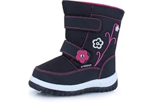 CIOR Winter Snow Boots for Boy and Girl Outdoor Waterproof with Fur Lined(Toddler/Little Kids)