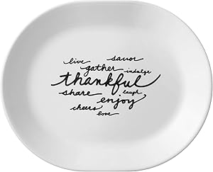 Corelle Livingware Celebrations Thankful 12.25" Serving Platter