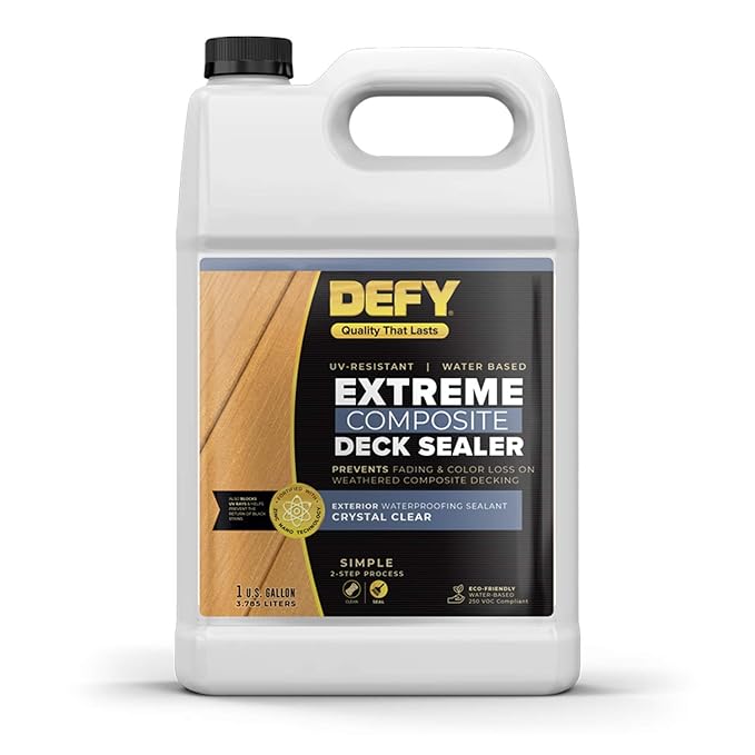 Composite Deck Sealer by DEFY Wood Stain Amazon.co.uk DIY & Tools