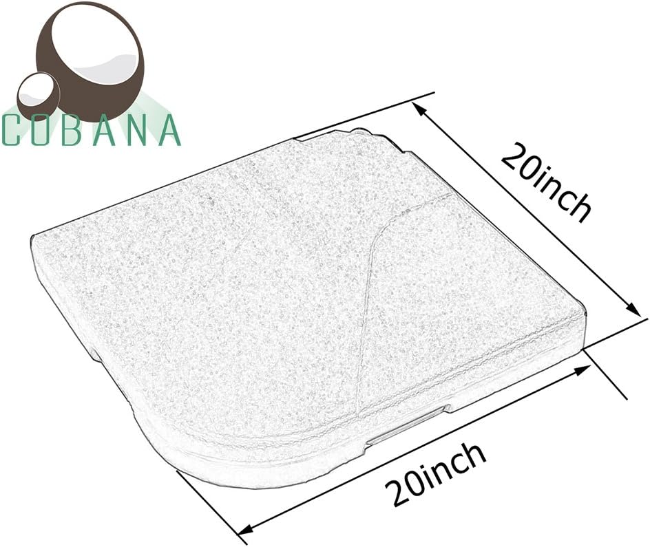 Amazon Com Cobana 4 Piece Cantilever Offset Patio Umbrella Base Easy Filling Umbrella Weight Stand Sand Filled Max 210lbs Garden Outdoor