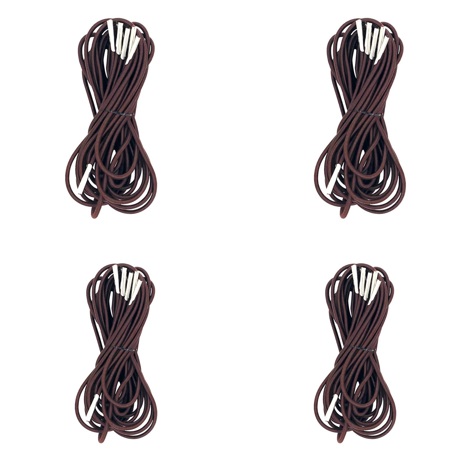 Aoktorkit 4 Pcs Brown Replacement Cord Universal Replacement Elastic Cords Repair Tool Kit for Loungers, Garden Chairs, Recliners