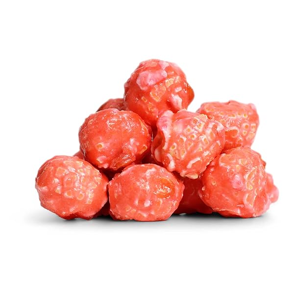 GOURMET PINK STRAWBERRY COLORED POPCORN BY IT’S DELISH, 16 OZ JUMBO CONTAINER | BULK COLORFUL POPCORN SNACK – FRUITY FLAVORED AIR POPPED CORN FUN CONFETTI – GLUTEN FREE, VEGAN, KOSHER, 1 COUNT