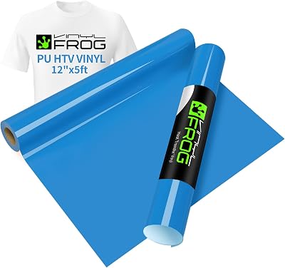 VINYL FROG HTV Roll 25x155cm Royal Blue Heat Transfer Vinyl for T Shirts