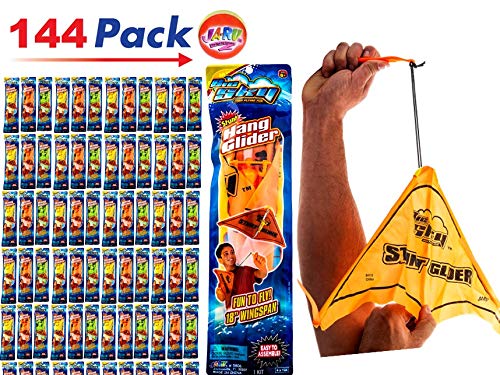 2GoodShop Hang Glider Flying Slingshot Delta Plane Toy 18" Inch (144 Packs) Party Favors Supplies Toy Game Play Foam Airplanes Prize Gifts Toys for Kids and Adults Sling Flying Plane Game I 5806-144 - Thumbnail 7