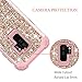 Hekodonk Compatible Galaxy S9 Plus Case, 3D Luxury Sparkle Glitter Shiny Heavy Duty Shockproof Full-Body Protective High Impact Hybrid Cover for Samsung Galaxy S9 Plus - Bling Rose Gold