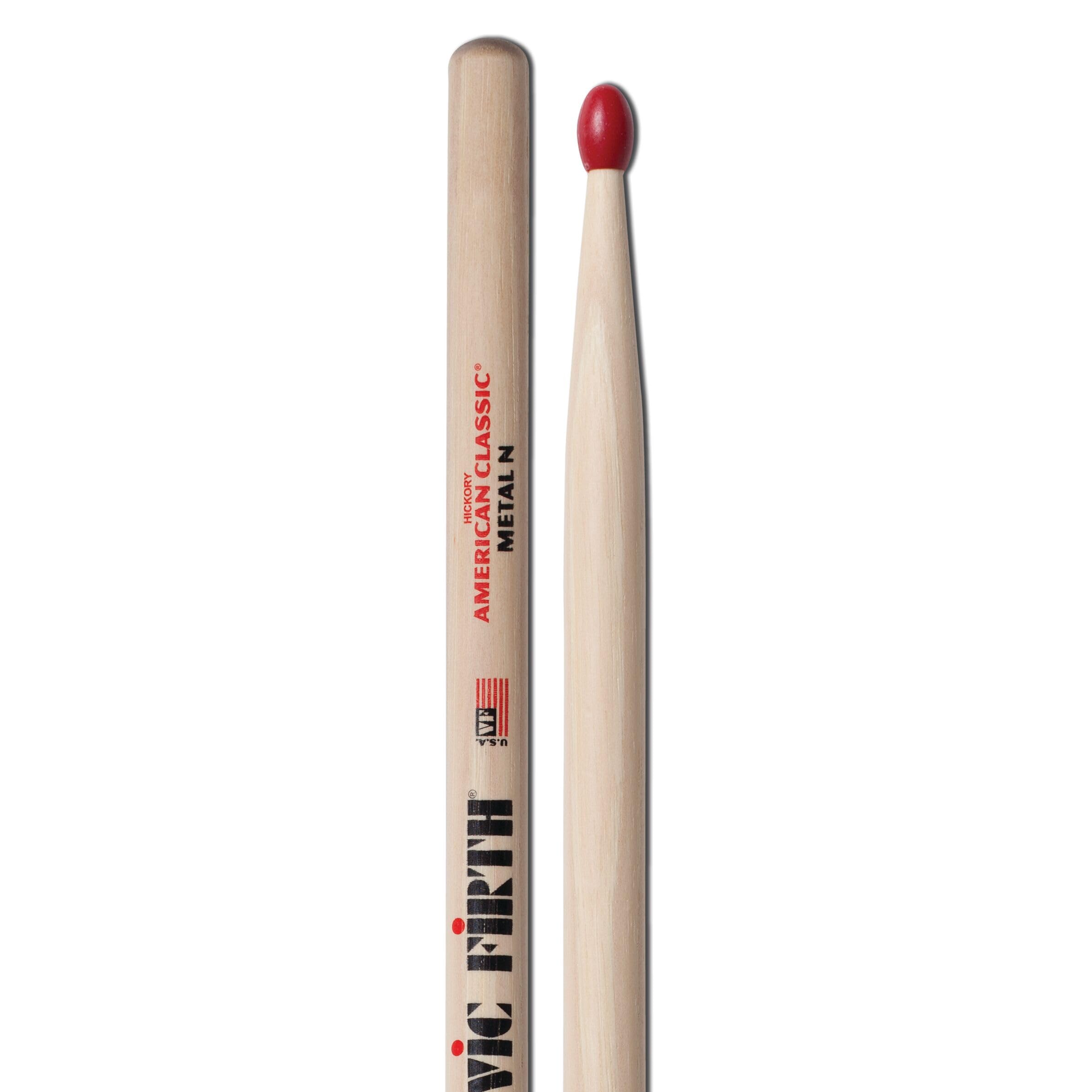 Vic Firth Classic Metal American Hickory Nylon Tip Drumstick