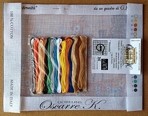 Aidalux Needlepoint Kit Klimt Maternity 16x12in 40x30cm printed canvas cod K76 - Thumbnail 2