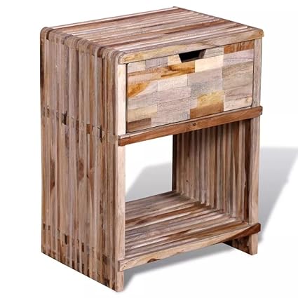 Amazon Com Tidyard Vintage Nightstand With Drawer End Side
