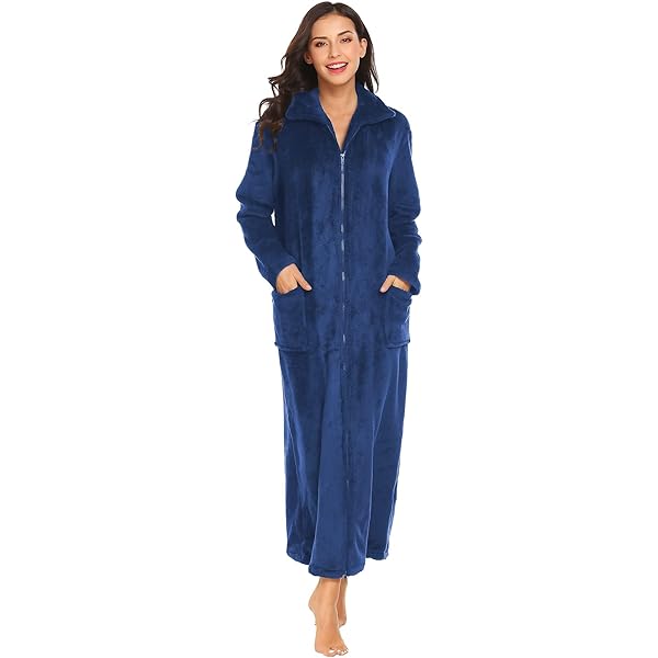 Ekouaer Chenille Robes For Women Full Length Fleece,Small