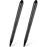 2 Pcs Smartboard Pen, Black High Sensitivity Precision Stylus Pen 2 in 1 Electronic Screen Writing Pens Portable Whiteboard Multimedia Screen Pens for Home Office Infrared Screens