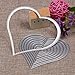 Whitelotous Metal Cutting Dies Stencil Template Mould for DIY Scrapbook Album Paper Card (10 pcs Heart)