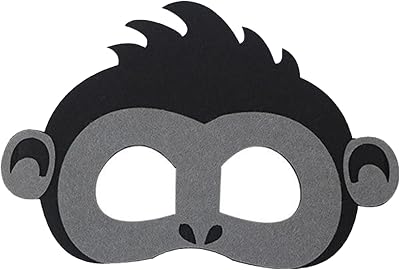 Jtnohx Felt Animal Masks 10 Pcs Kids Gorilla Costume Birthday Party Supplies