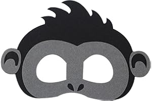 Jtnohx Felt Animal Masks, 10 Pcs Halloween Mask for Kids, Animal Costume for Birthday Party Supplies