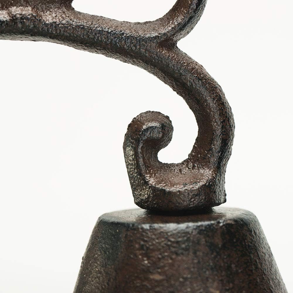 Sungmor Heavy Duty Cast Iron Wall Bell, Decorative Retro Style Lovely Owls Hand Bell, Manually Shaking Wall Hanging Doorbell - Image 5