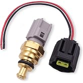 VEHICODE Engine Coolant Temperature Sensor Fit for Ford, w/Connector | ECT Water Temp Sensor Compatible with Ford Explorer Ranger Mustang Escape Focus Fusion Taurus F250 F350 F450 F550