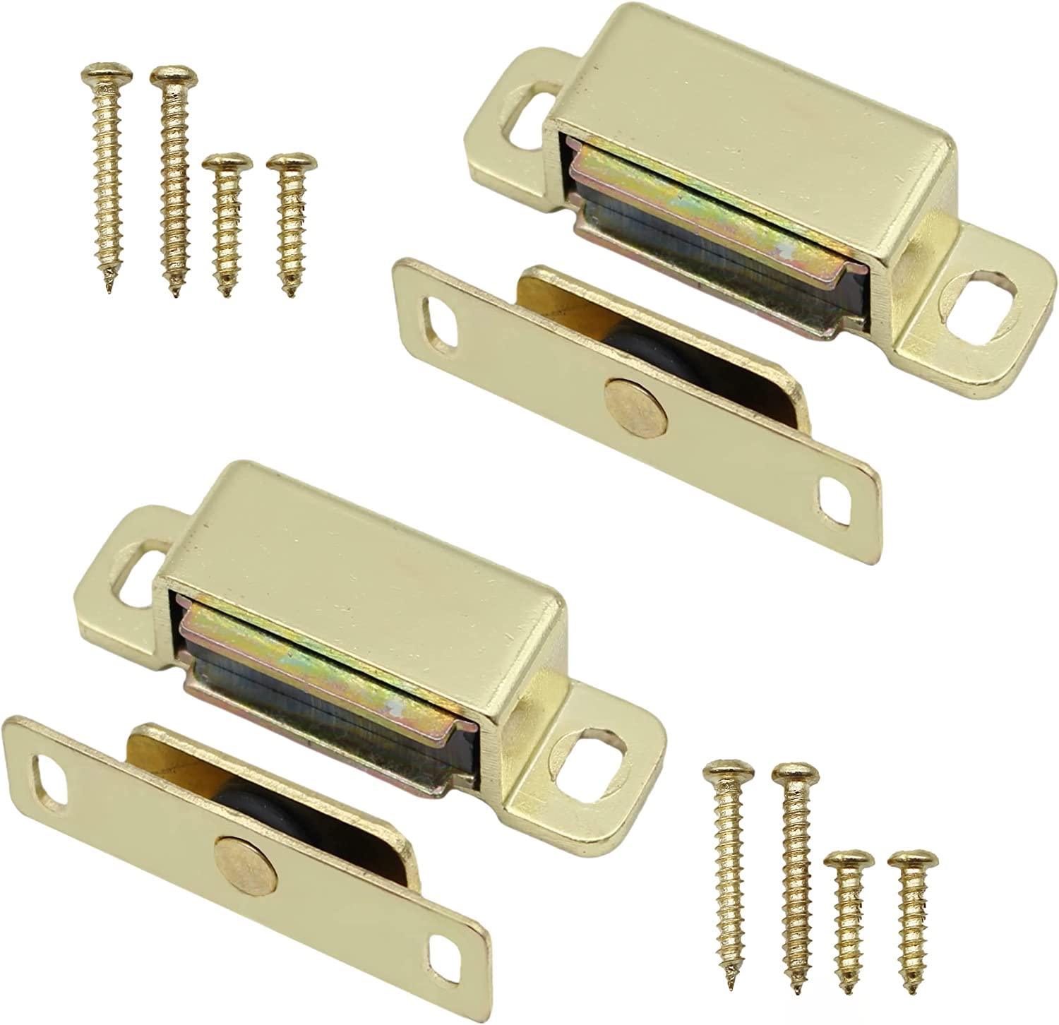 Merriway BH07666 Magnetic Catch Steel Electro Brassed 6 Kg, Gold