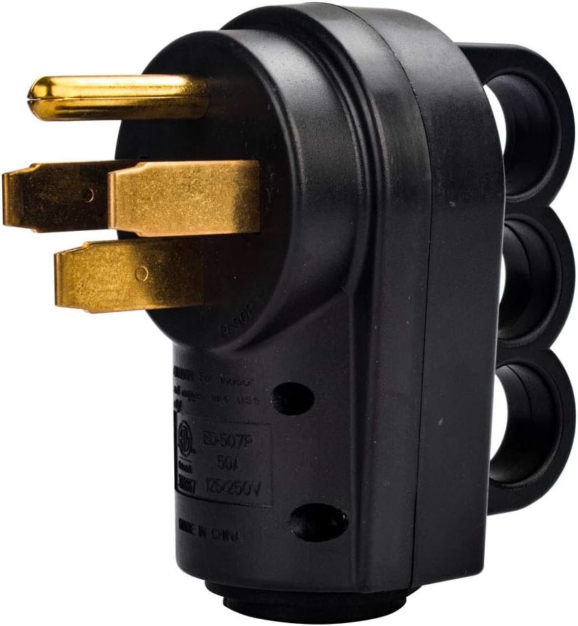 EForces Heavy Duty 50 AMP RV Replacement Receptacle Plug Electrical
