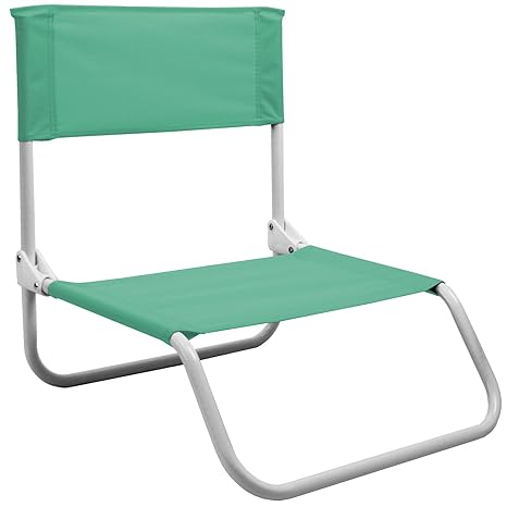 Multistore 2002 Strandstuhl klappbar, in 4 Farben, Klappstuhl Faltstuhl Campingstuhl Gartenstuhl Balkonstuhl, Farbe:Türkis