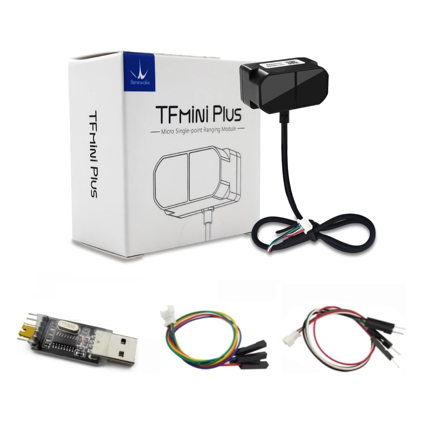 SmartFly info TFmini-i Lidar Sensor 0.1-12m Measurement Range Distance Single-Point Ranging Finder Module Compatible with Pixhawk,Arduino and Raspberry Pi (CAN Version)