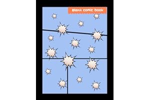 Blank comic book: Draw your Comics with this 100-page blank comic book. Great quality white paper sized at 8.5" x 11". Suitable for students, artists, teens, kids, and adults as a gift for Christmas.