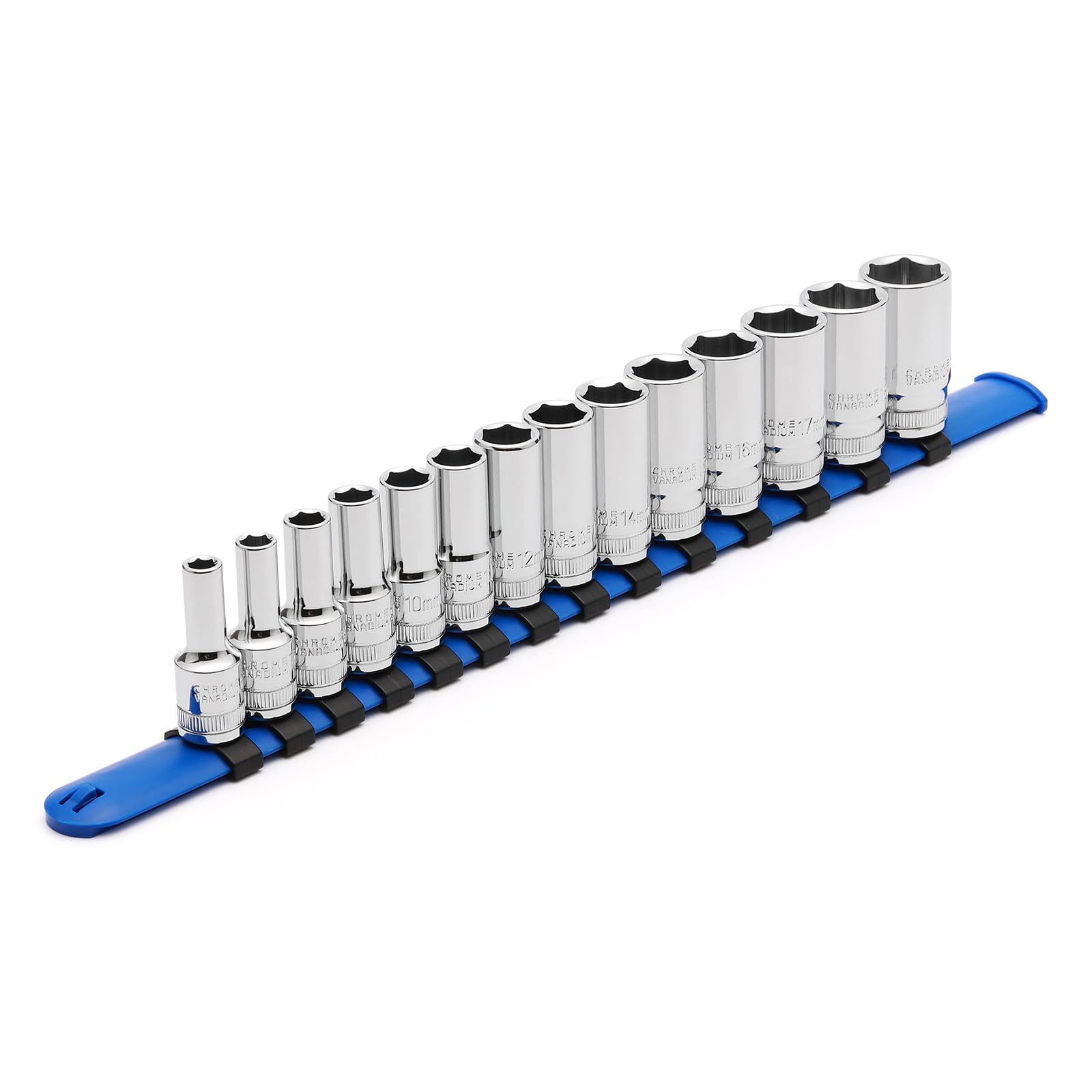 CASOMAN 14PCS 3/8" Drive 6 Pt. Mid-Length Socket