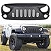 Front Matte Black Gladiator Grille Grid Grill with Mesh Insert For Jeep Wrangler JK JKU Rubicon Sahara Sport X Unlimited 2007-2018