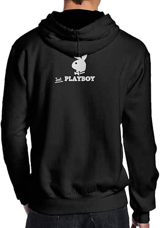 Playboy Logo Bunny Symbol Male's Prevalent Hoodies Hooded Sweatshirt 90s 80's Juniors at Amazon 